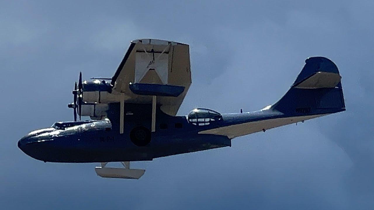 Consolidated Vultee 28 Catalina [N9767] Flyby at Olympia Regional Airport