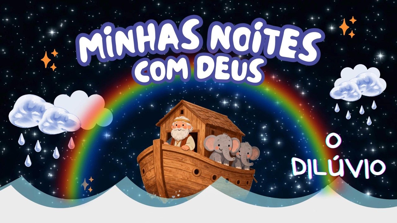 A Hist&oacute;ria do Dil&uacute;vio &ndash; A Arca de No&eacute; e a Fidelidade de Deus - Hist&oacute;ria B&iacute;blica para Dormir 🌙✨