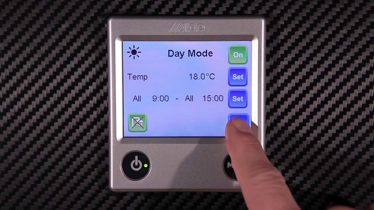 How to use the Alde 3020 112 control panel