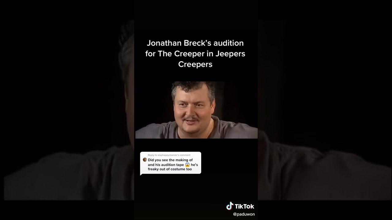 Jonathan Breck | Jeepers Creepers Audition | Scary #shorts #jeeperscreepers #creepy #talented #actor