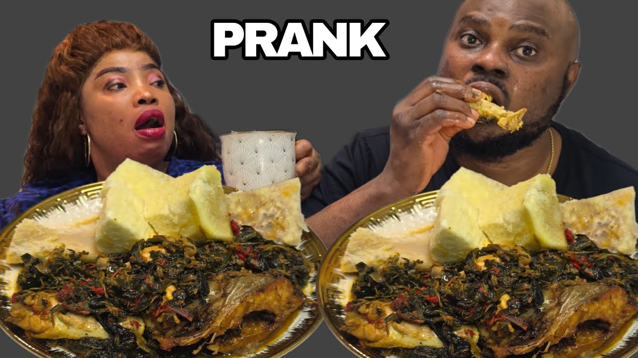 Mukbang | being the winner has become a problem | yam & eforiro soup | african food