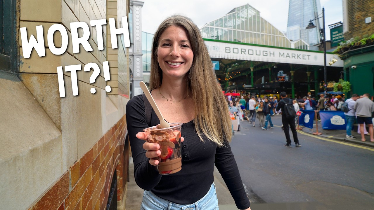 NIESAMOWITE londyńskie jedzenie uliczne na Borough Market (NAJLEPSZY targ w Londynie?!)