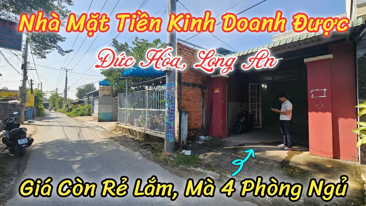 Nhà Mặt Tiền Đức Hòa Long An | Dân Cư Đông Tiện Kinh Doanh Buôn Bán | Lại Gần TP.HCM