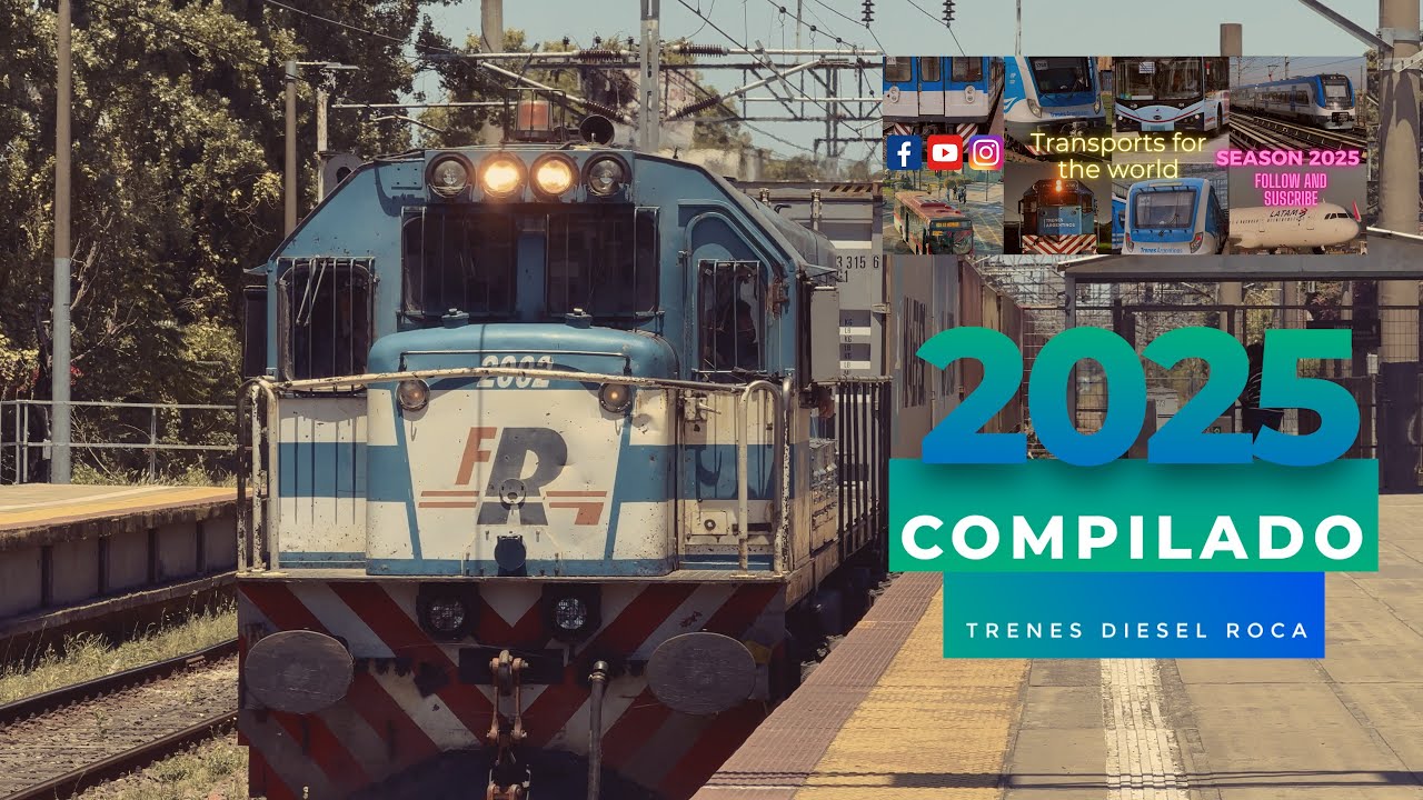 TRENES ARGENTINOS LINEA ROCA: Compilado DIESEL 2025