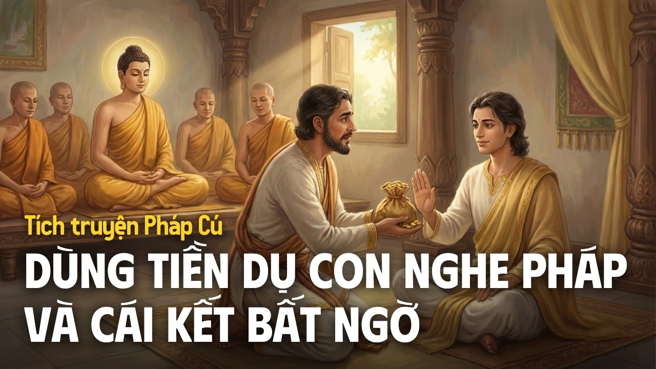 Cấp Cô Độc Dùng Tiền Dụ Con Nghe Pháp và Cái Kết Bất Ngờ | Tích truyện Pháp Cú 177-178