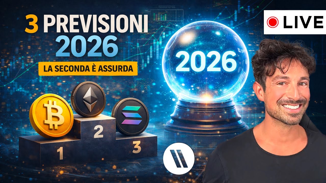 BITCOIN, CRYPTO: 3 PREVISIONI PER IL 2026 (LA SECONDA &Egrave; ASSURDA)