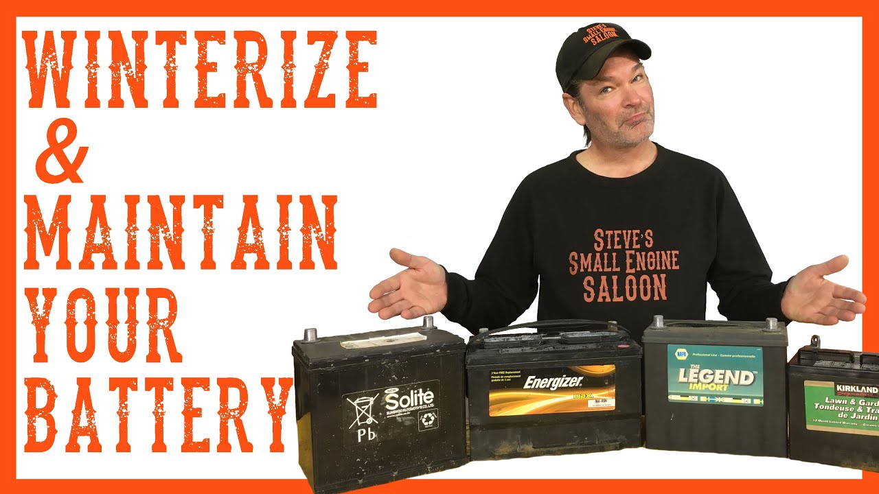 How To Winterize and Maintain The Battery on a Riding Lawnmower