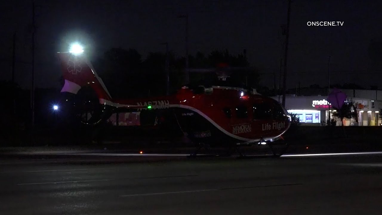 Life Flight Major Accident In Houston TX