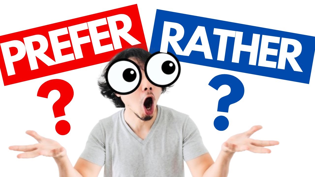 Como usar PREFER y RATHER en Ingles