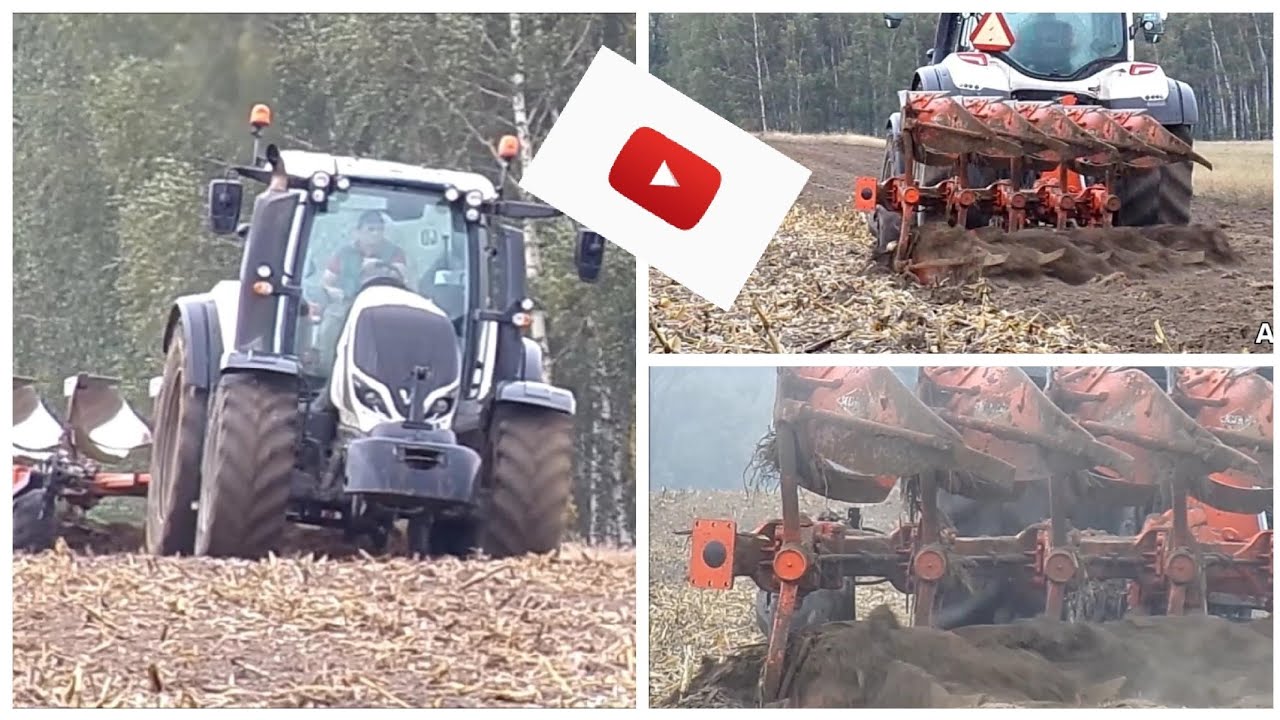 ✔Deszczowa orka 2019🔥 Valtra T214 orka KUHN |