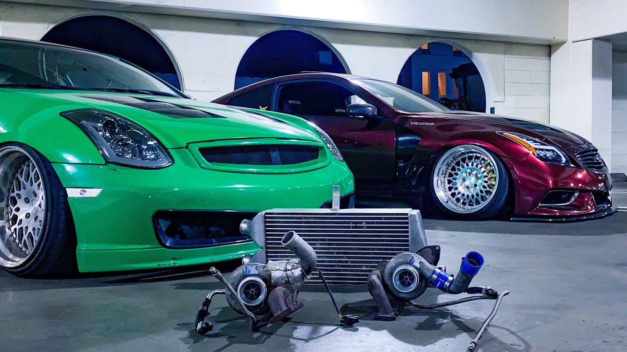 G35 gets GREDDY TWIN TURBO