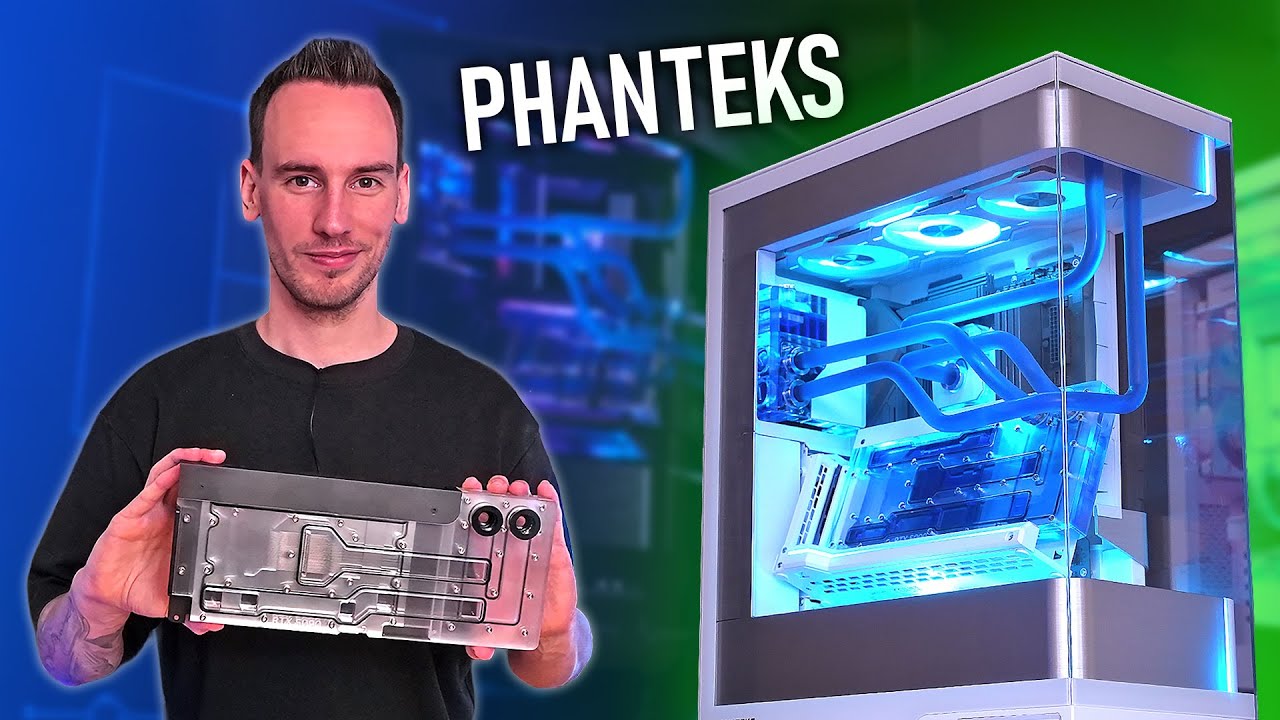 Crazy 900 RGB-LED Matrix Case, New Fans and Custom Water Cooling by Phanteks | Computex 2025