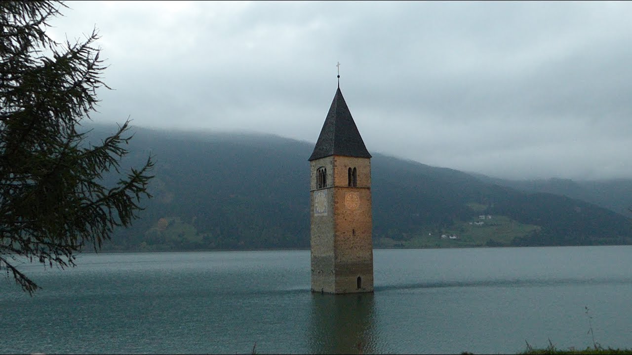 Reschensee - Wanderung rund um den weltber&uuml;hmten Kirchturm im See (S&uuml;dtirol / Italien)