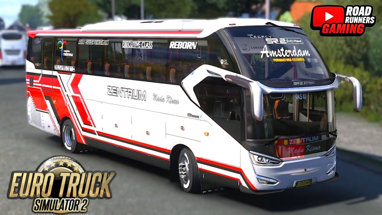 Indonesian SR2 XHD Prime Bus | Jatang 3 Map Mod | Euro Truck Simulator 2 | Logitech G29