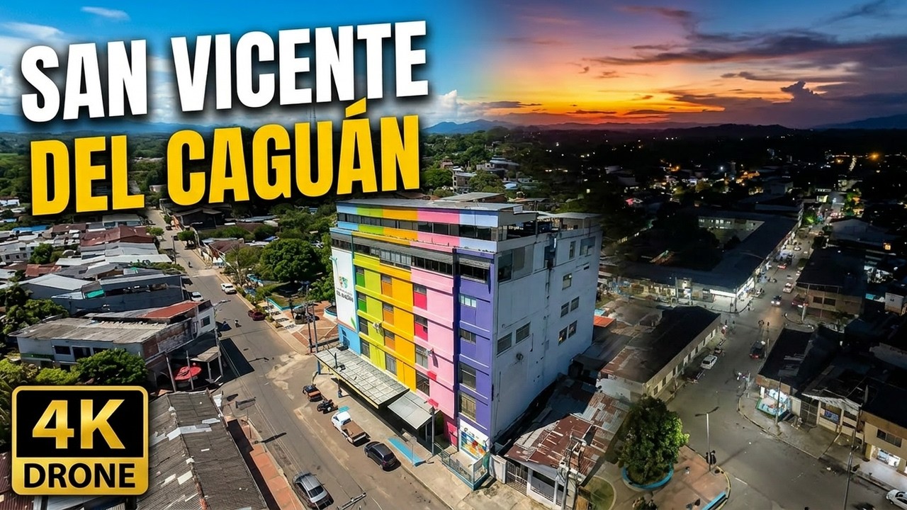 Vuelo drone Diurno y nocturno en San vicente del Caguan Colombia 4k