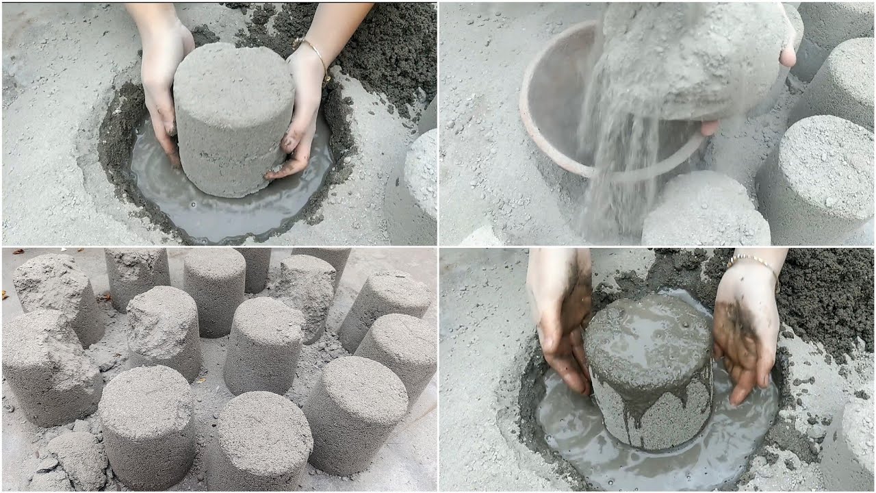 Asmr: 9K Celebrations 4 Dusty Pure Sand Crumbling Dry Floor Clay Pot & Water Dip & Mixing🤍🌬#asmr