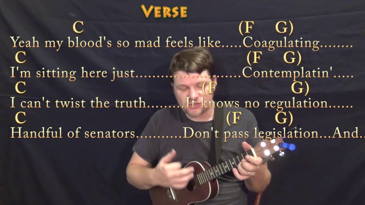 Eve Of Destruction (Barry McGuire) Ukulele  Cover Lesson in C with Chords/Lyrics