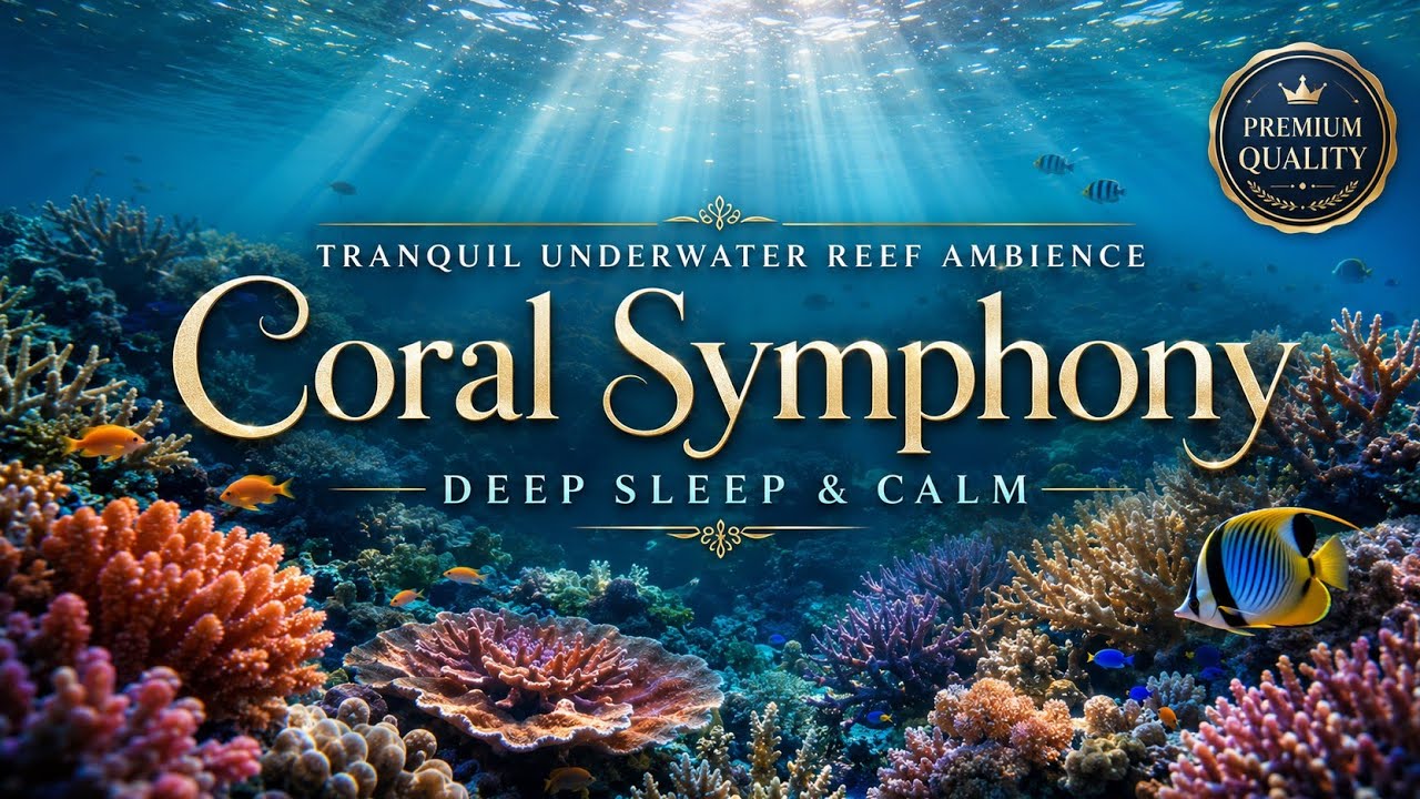 Tranquil Underwater Reef Ambience 🌊 | Coral Symphony for Deep Sleep & Calm