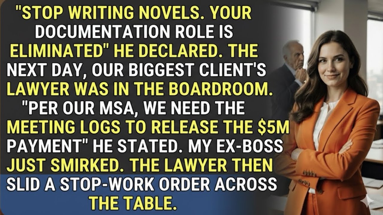 They Fired Me for 'Writing Novels' - I Checkmated Them with a $5M Stop-WorkOrder