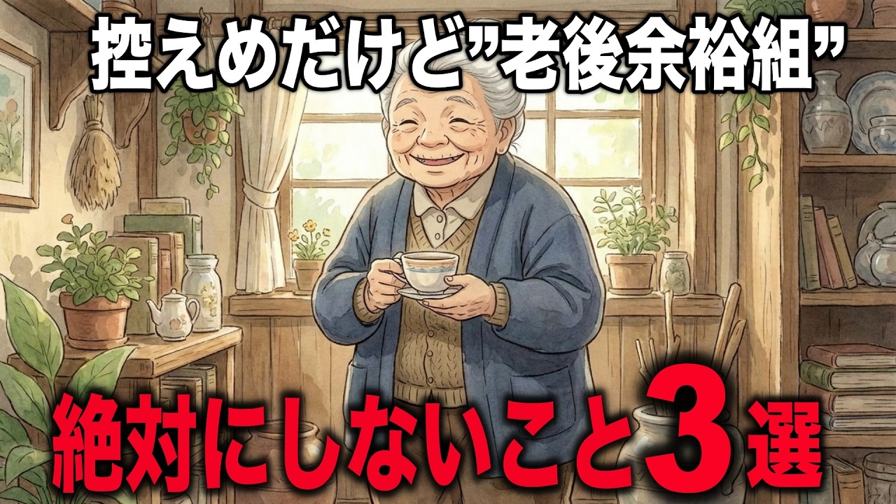【実は隠れ富裕層】お金に愛される人が絶対にしない習慣3選【シニア朗読雑学・アニメ漫画】
