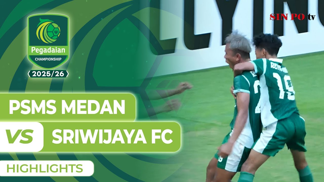 PSMS Medan VS Sriwijaya FC - Highlights | Pegadaian Championship 2025/26 #Pekan4
