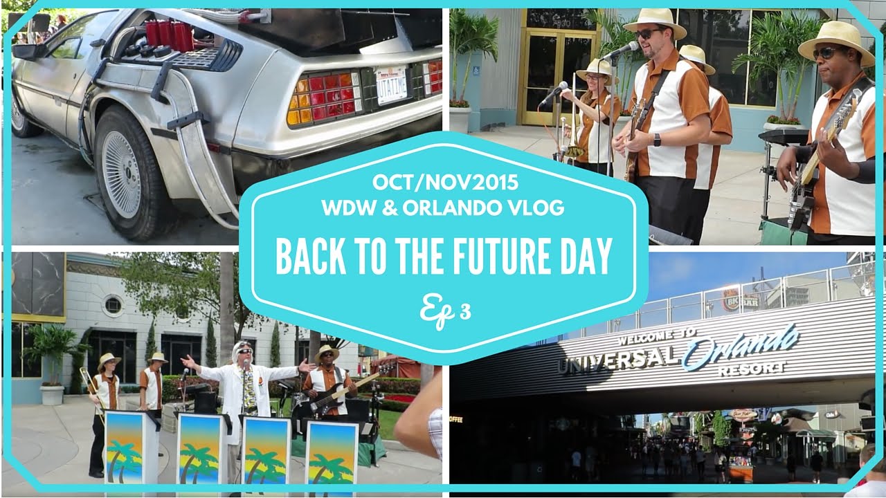 Walt Disney World & Orlando Vacation 2015 | Celebrating Back to the Future day at Universal Studios