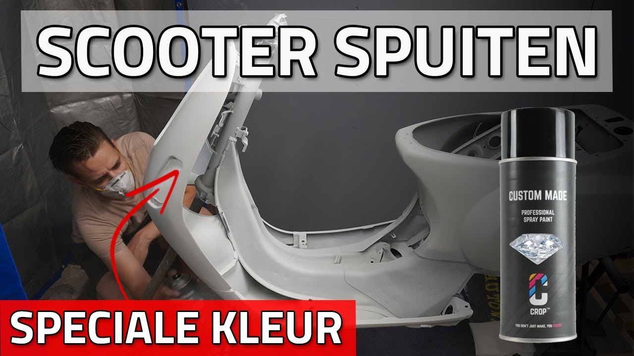 Scooter spuiten met spuitbus (professioneel resultaat) | deel #5 | Vespa S Schade Herstel