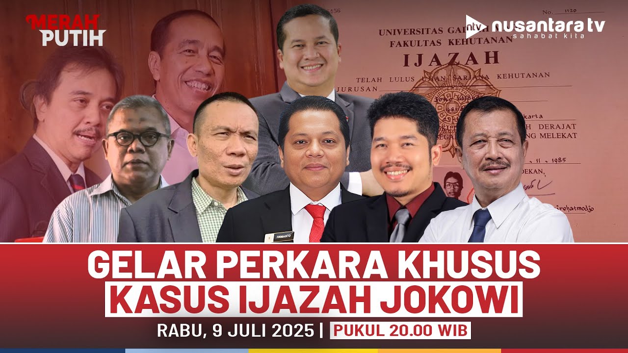 [LIVE] Gelar Perkara Khusus, Ijazah Jokowi Asli atau Palsu? | MERAH PUTIH