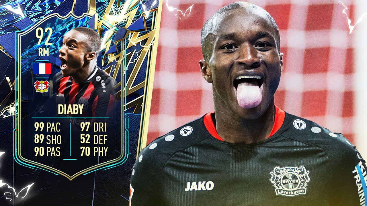 LIGHTNING FAST!! ⚡ 92 TOTS Moussa Diaby Player Review! FIFA 22 Ultimate Team