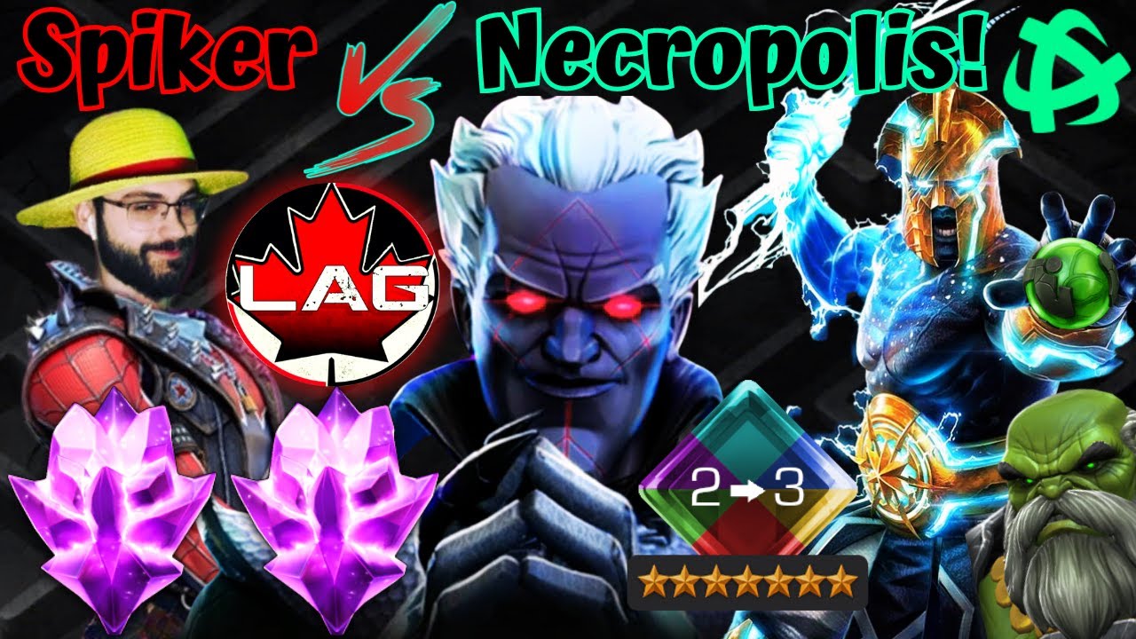 LagSpiker VS The Necropolis!! Full Free To Play Account Valiant Challenge Day 45? 7* 2-3 Gem! - MCOC