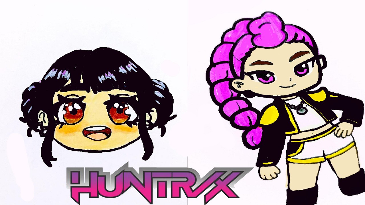 K-Pop Demon Hunters Rumi and Zoey Drawing