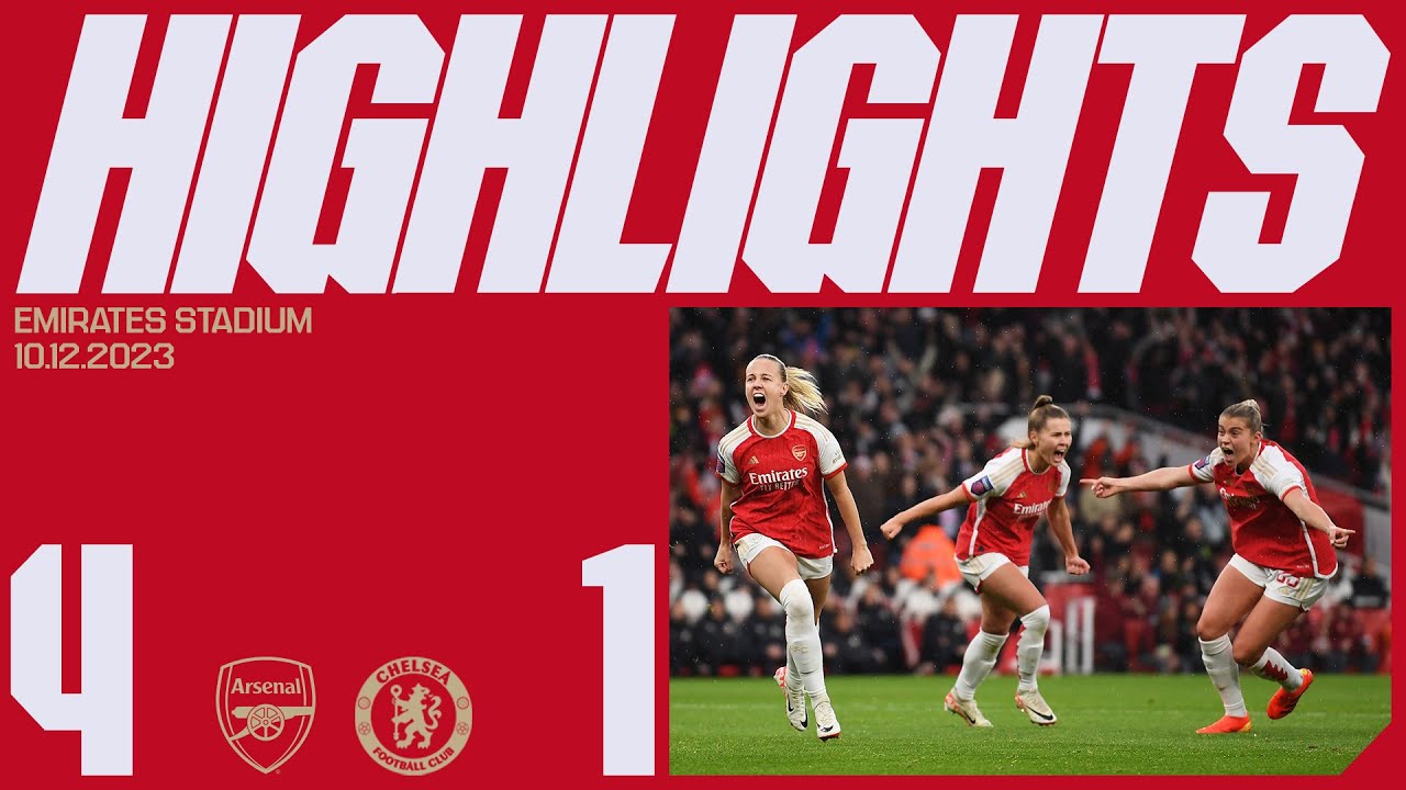 WHAT A WIN! | Arsenal vs Chelsea (4-1) | Meado screamer, Ilestedt's header and Russo's brace | WSL