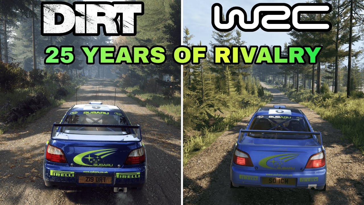 WRC против Dirt (Ралли Колина Макрея) Графика и звук | 25 лет соперничества