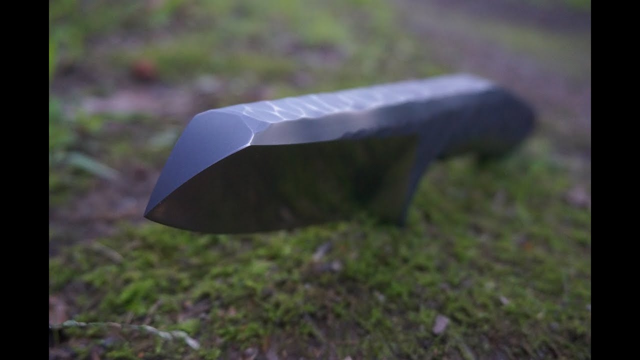 Knife making - 25mm thick titanium fixed blade
