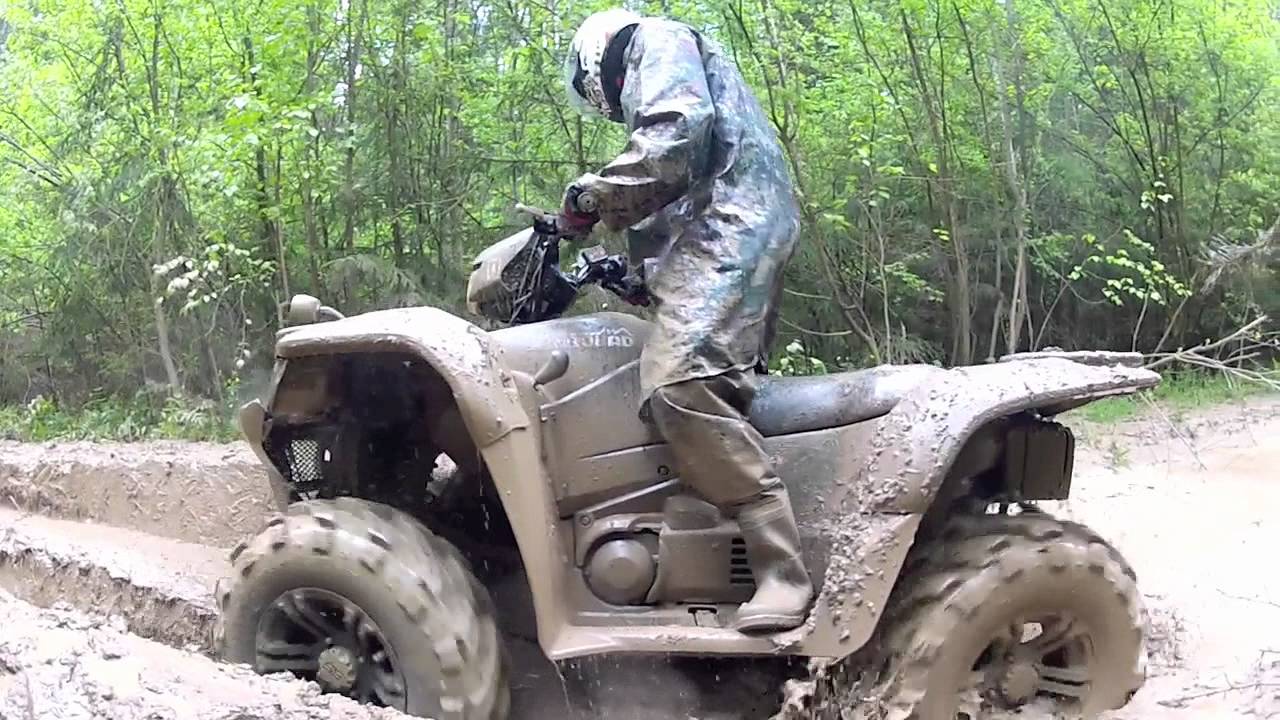 Квадродвижение - тест Suzuki KingQuad 750 на резине ITP и KENDA