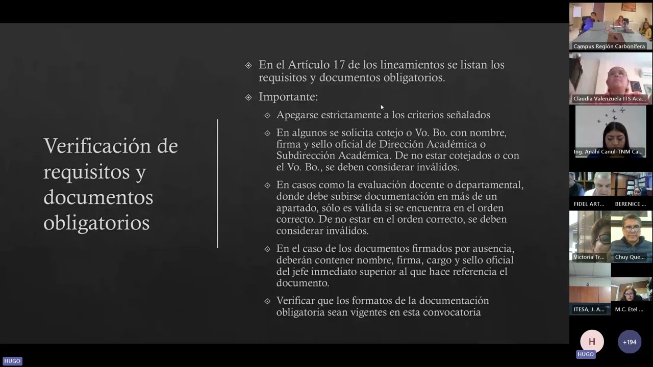 Grabación de la reunión Reunión Nacional de Presidentes PEDD 2024
