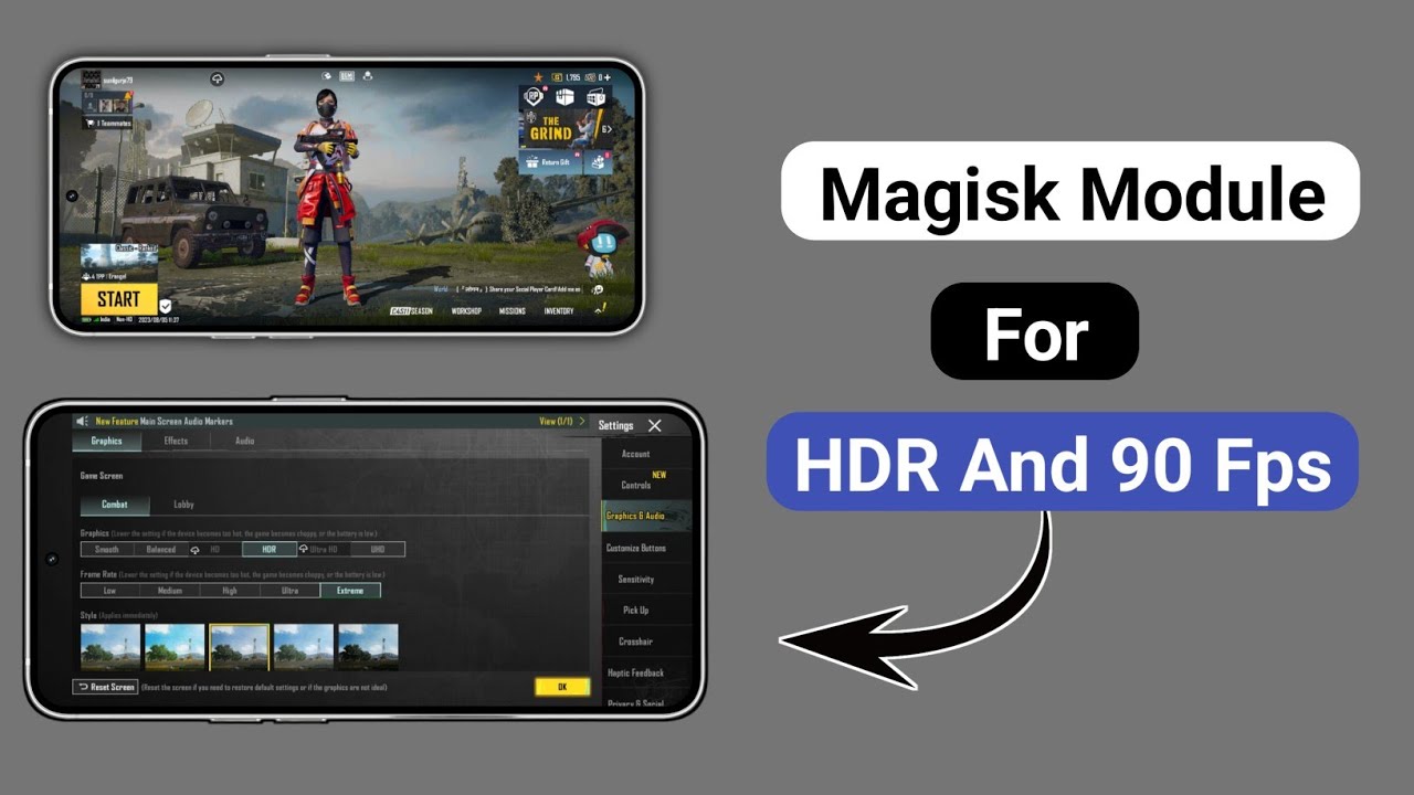 Magisk Module For HDR and 90 Fps Gaming 🤩