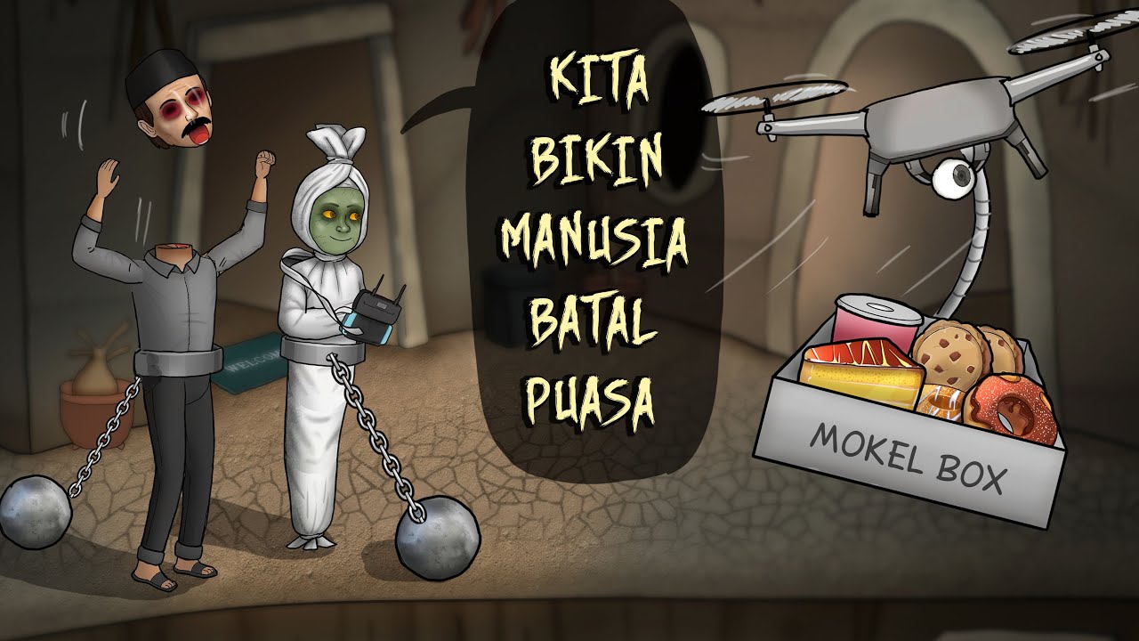 Kegiatan Hantu di Bulan Puasa 1 | Kompilasi #HORORKOMEDI Kartun Lucu, Animasi Lucu