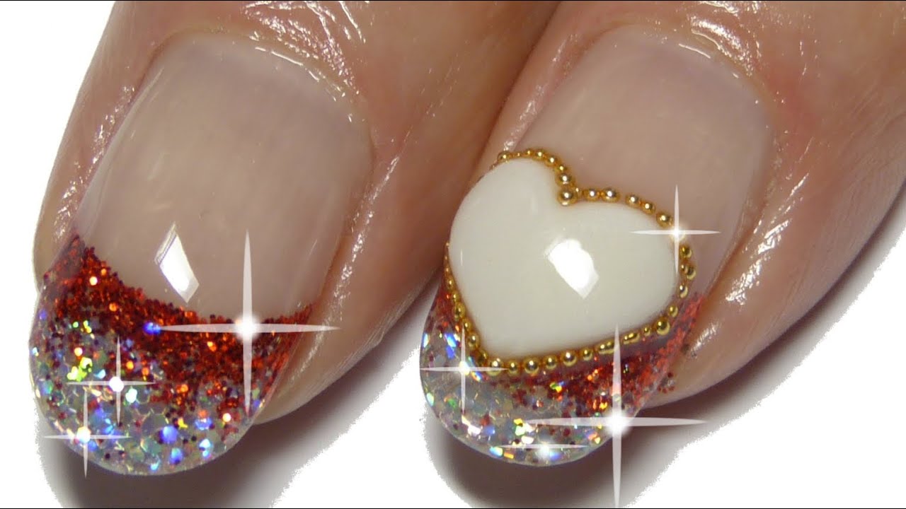 How to - 3D heart - Acrylic nails