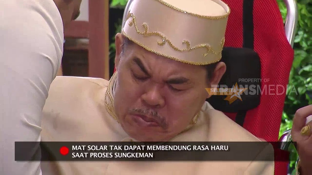 Tangis Mat Solar Iringi Pernikahan Sang Putra