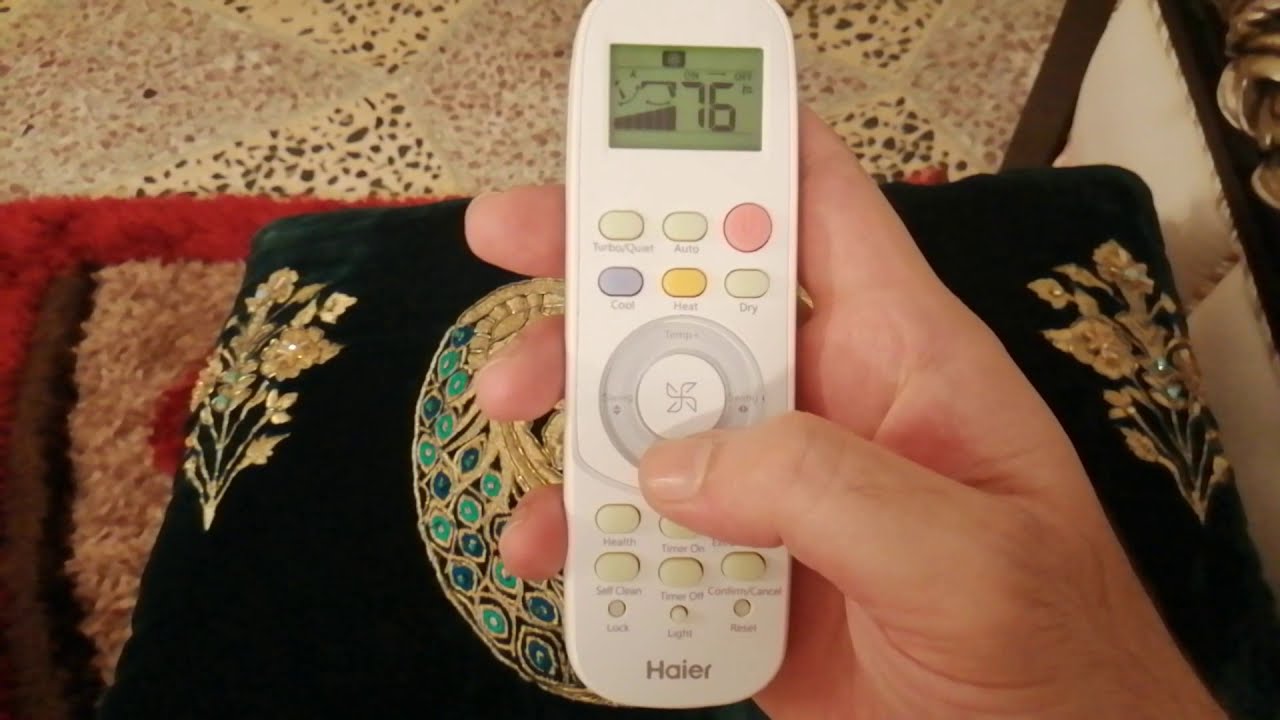 How to Use Haier 1.5 Ton DCinverter AC Remote Part 1