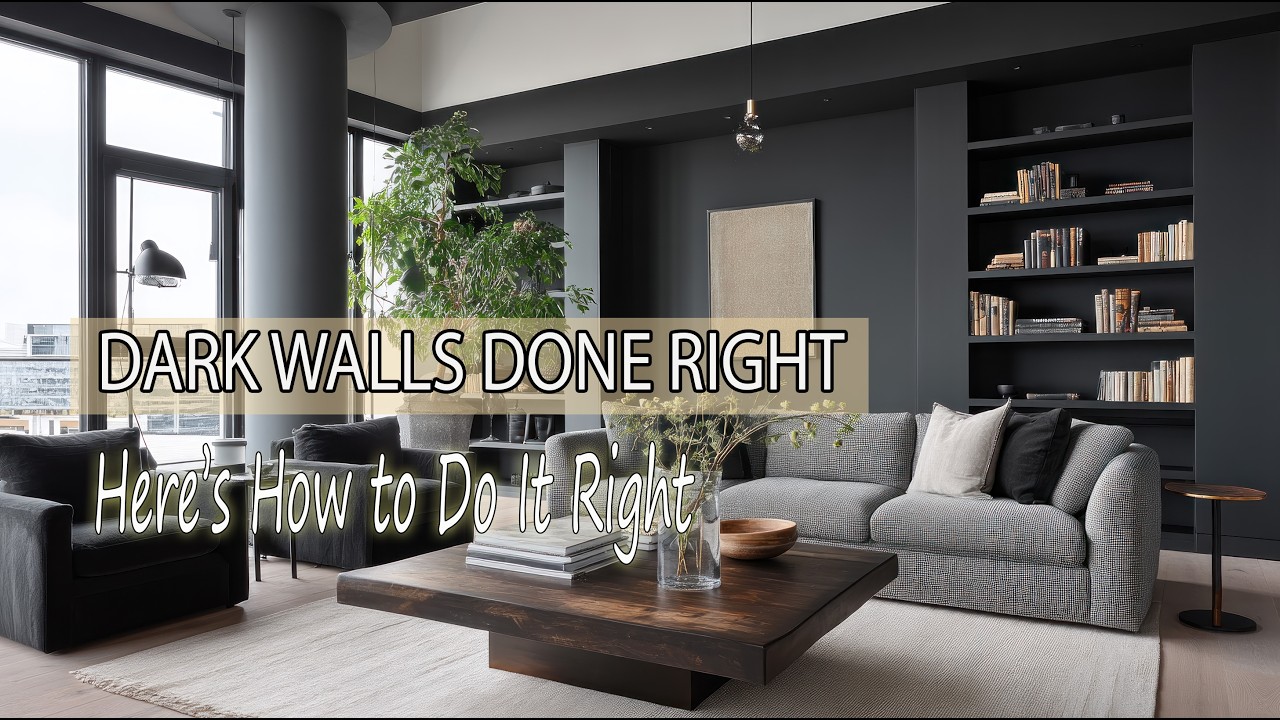 Mastering Black Interiors Beginner Friendly Luxury Design Ideas | How to Use Black Walls