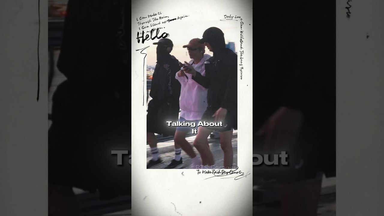 Taehyung Spotted Running in Seoul with Wooga Squad 💜