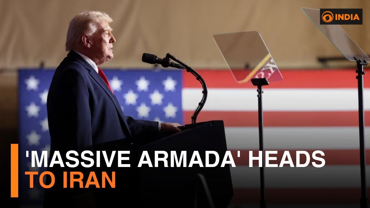 Trump's 'Massive Armada' Heading Towards To Iran | More Updates | DD India Live