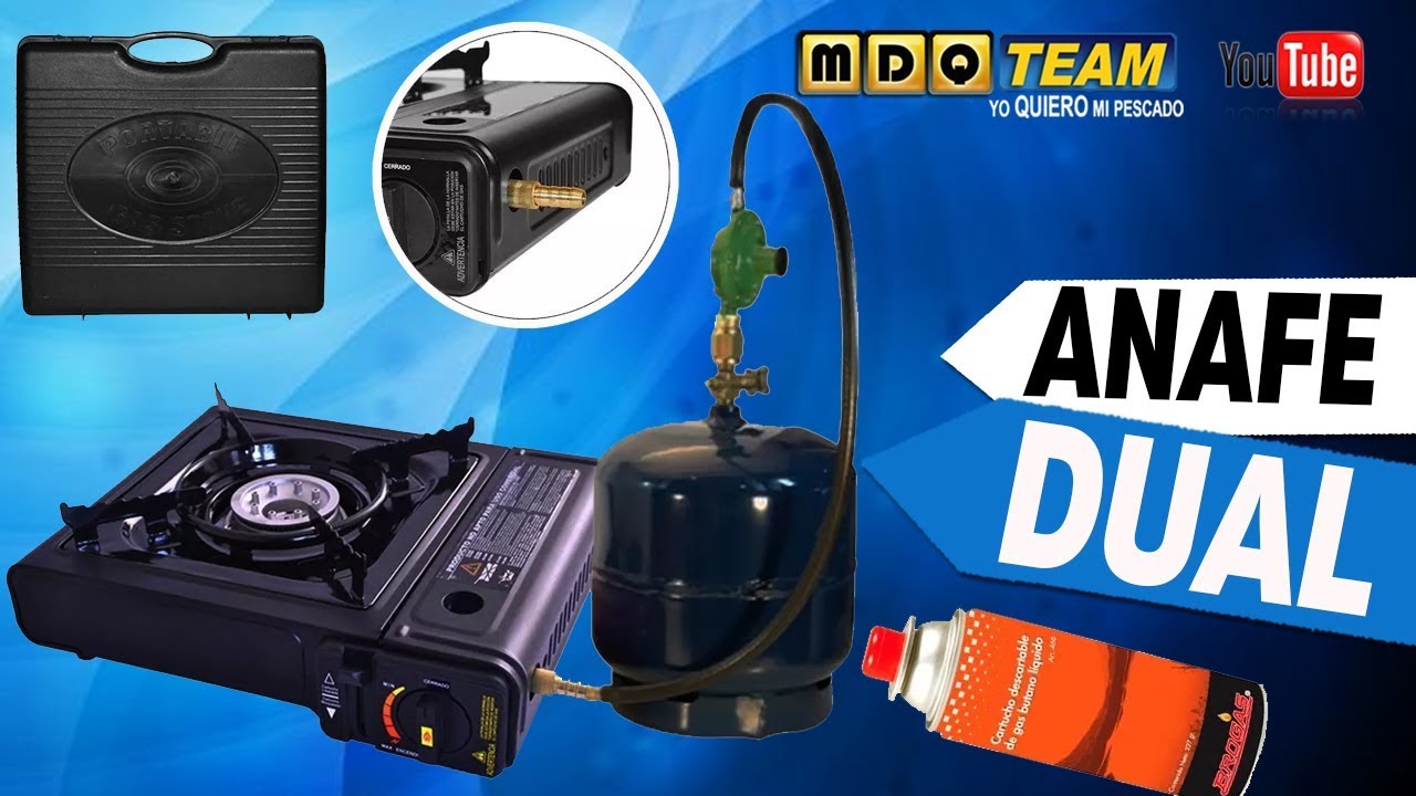 Anafe Cocina Portátil Gas Dual Butano Garrafa