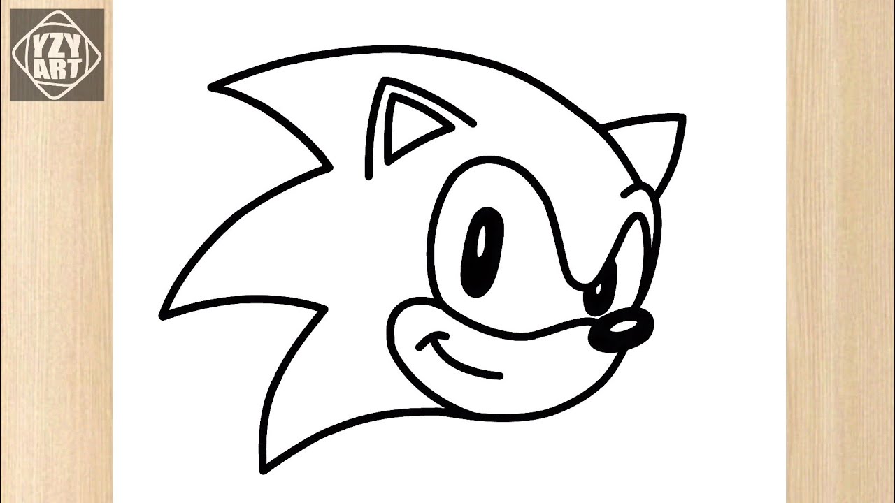 How To Draw SONIC Step By Step || Easy Sonic Drawing For Beginners || EASY