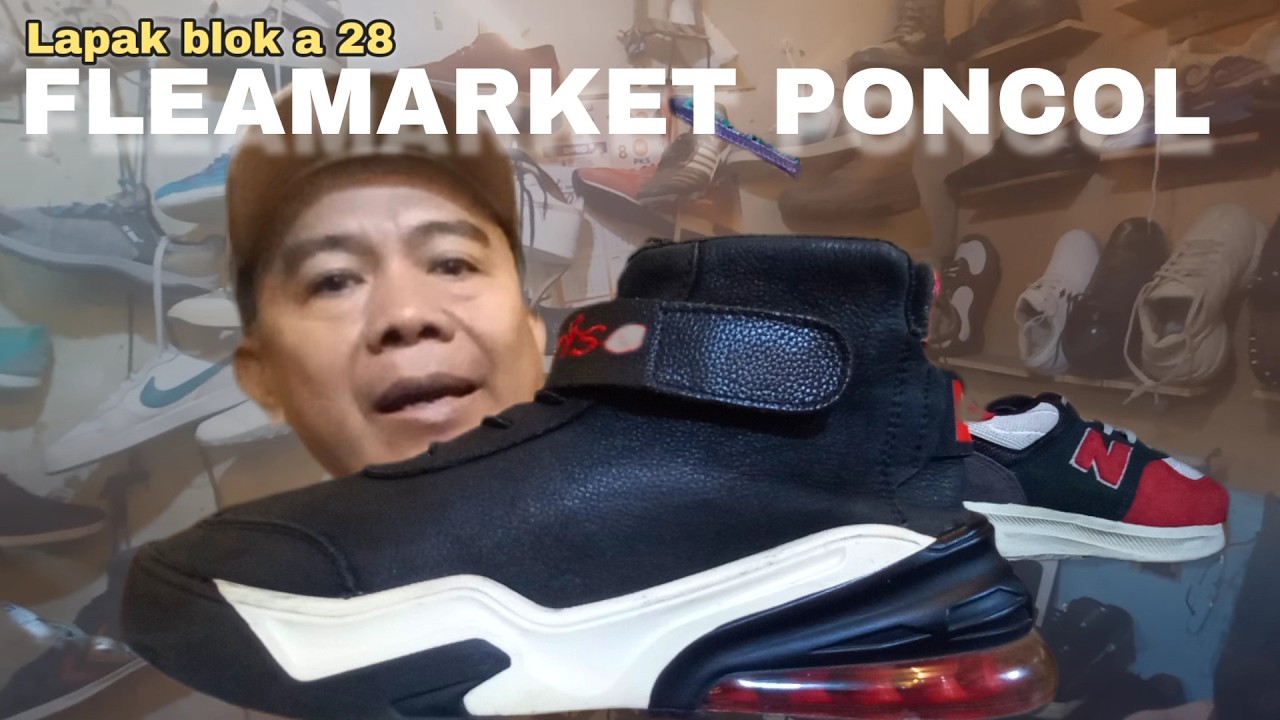 TOPI‼️TAS KULIT TERNYATA ADA JUGA SELAIN SEPATU BEKAS DI LAPAK PASAR LOAK PONCOL SENEN 