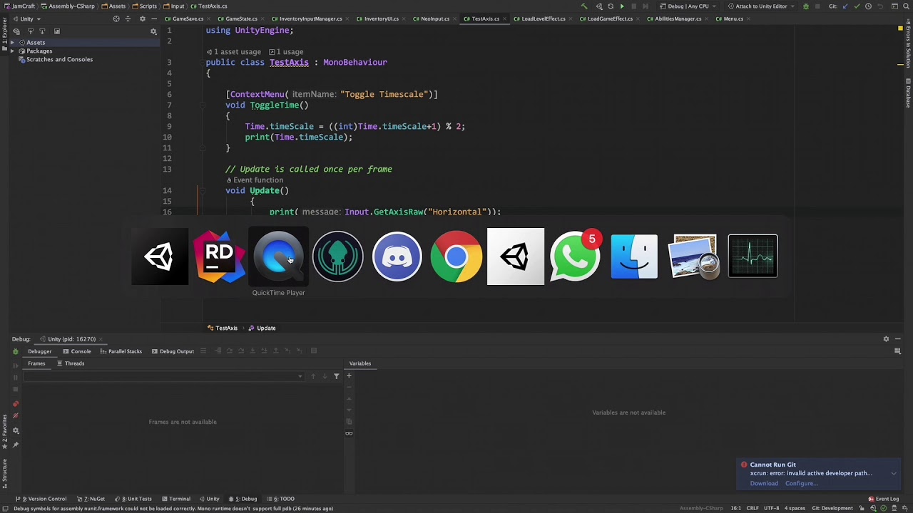 Unity: Input.GetAxis and timescale dependency