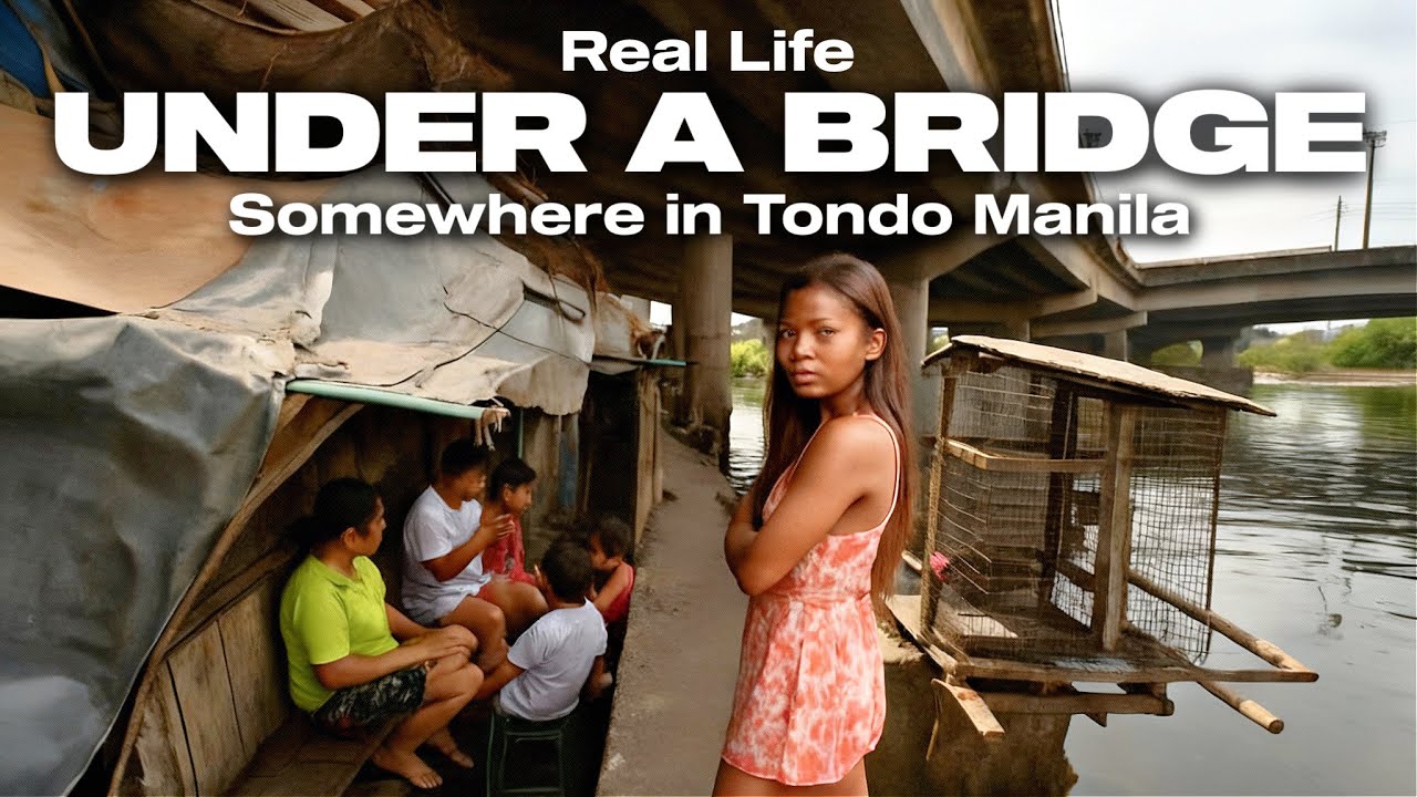 They Live Under a Bridge in Manila Philippines - Off the Beaten Path Walk [4K HDR]