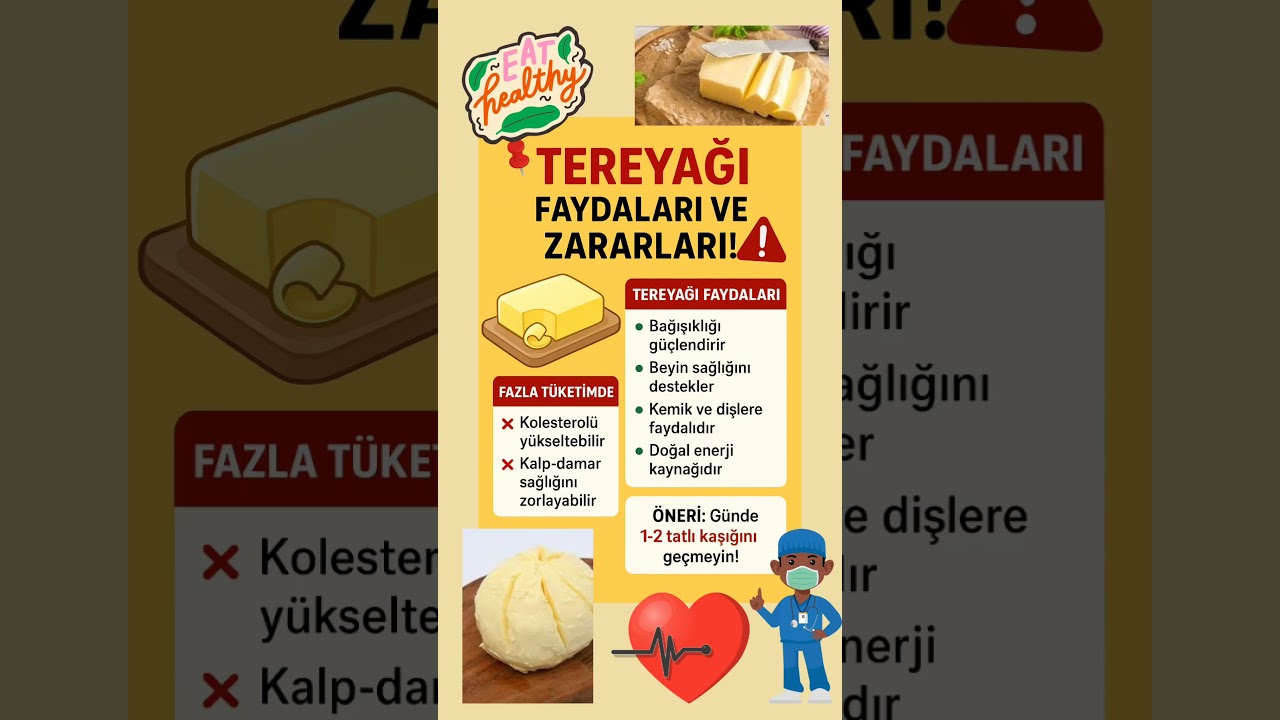 Tereyağın Faydaları ve Zararları! 🧈 Aman Dikkat!